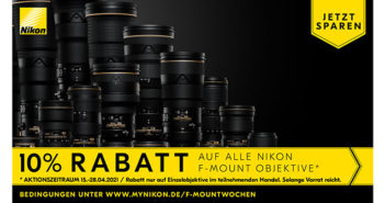 10 Prozent Rabatt auf alle Nikkor F-Objektive